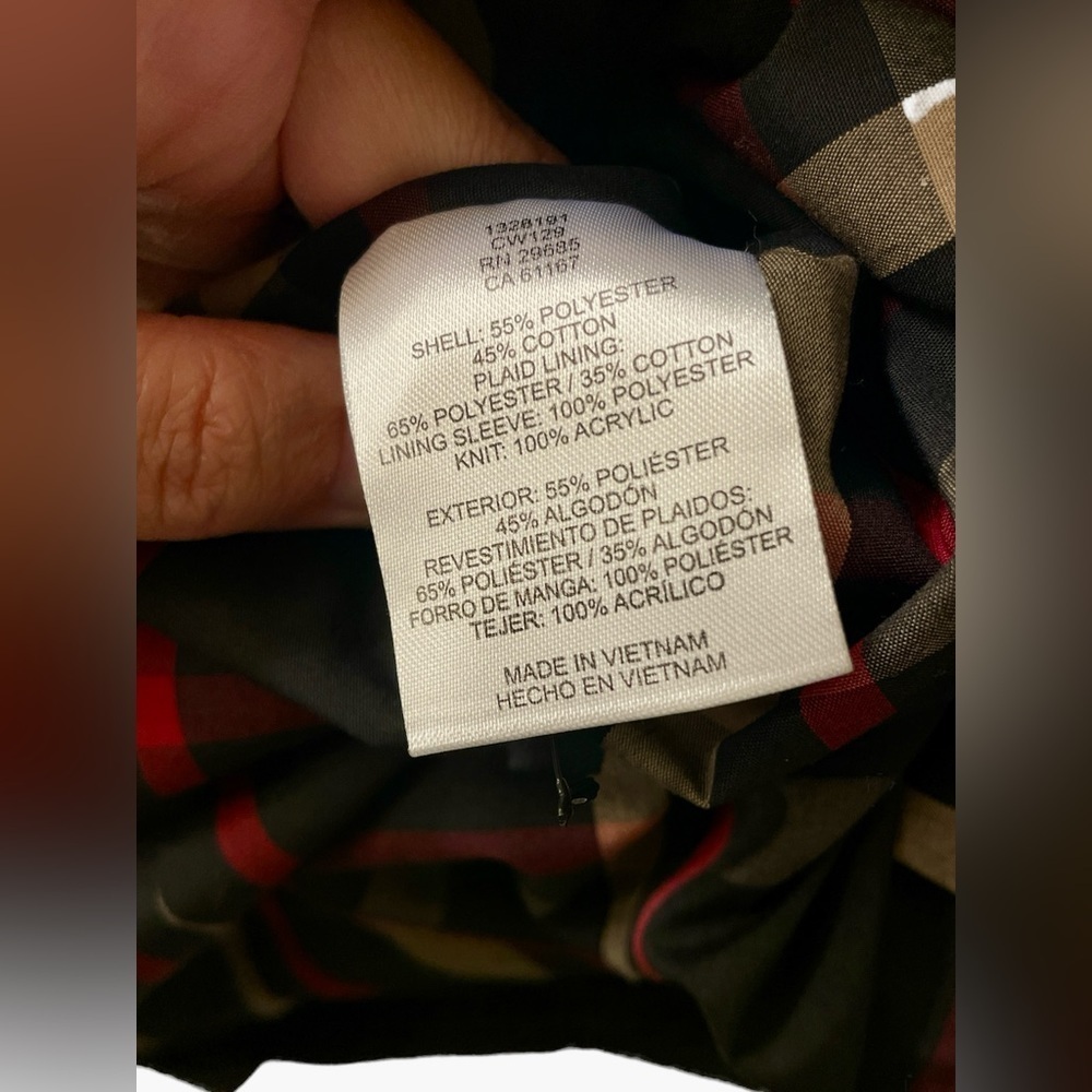 NWOT Pendleton Hooded Rain Jacket- Women’s Medium Black - Picture 6 of 8